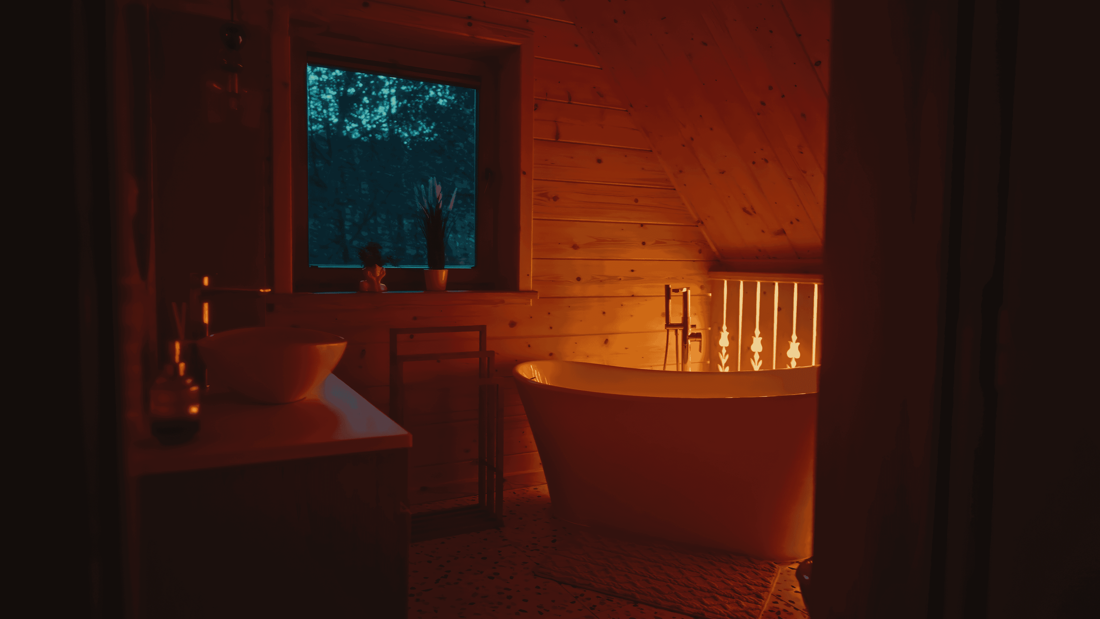 Łazienka z prysznicem i wanną