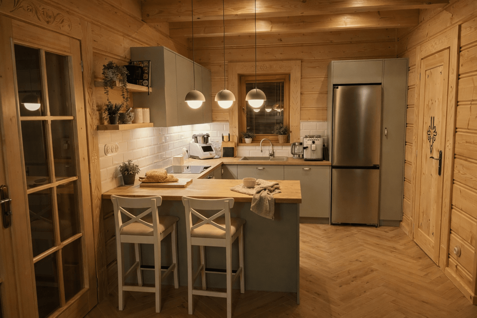 Kuchnia z pełnym wyposażeniem