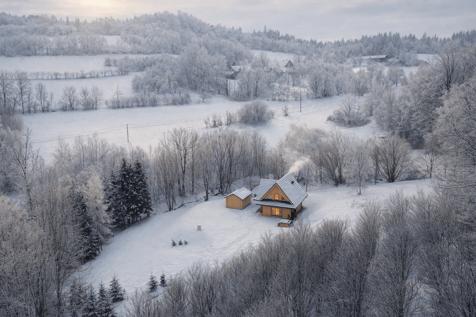 Widok na okolicę z góry.