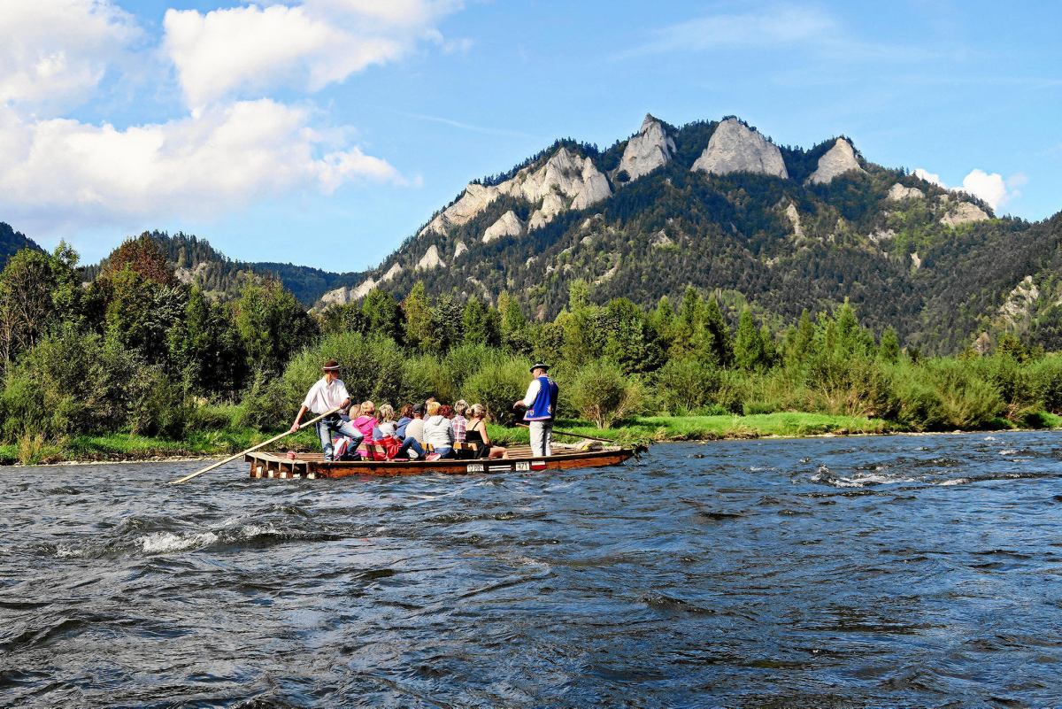 Spływ Dunajcem w przełomie Pienin.